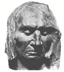 Sample face created by sculptor James Wehn
